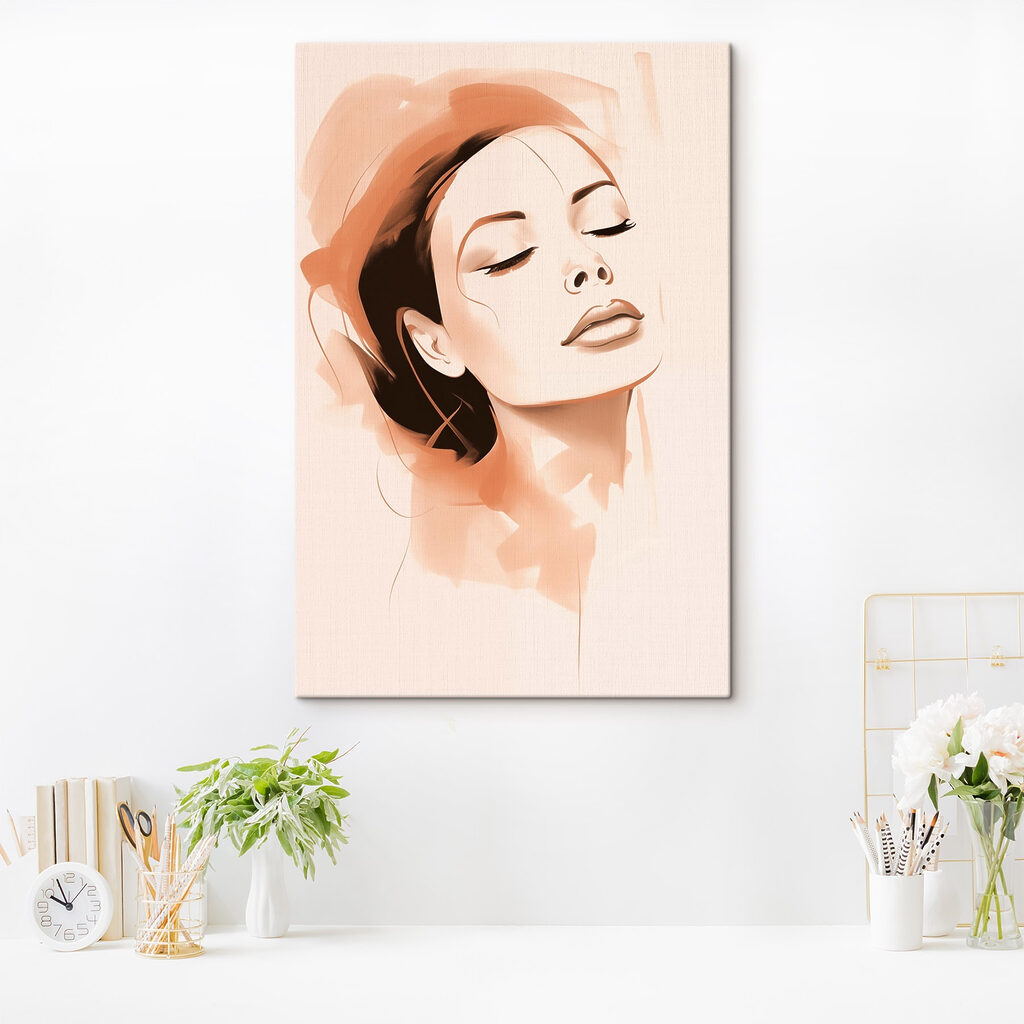 Elegant portrait with serene expression