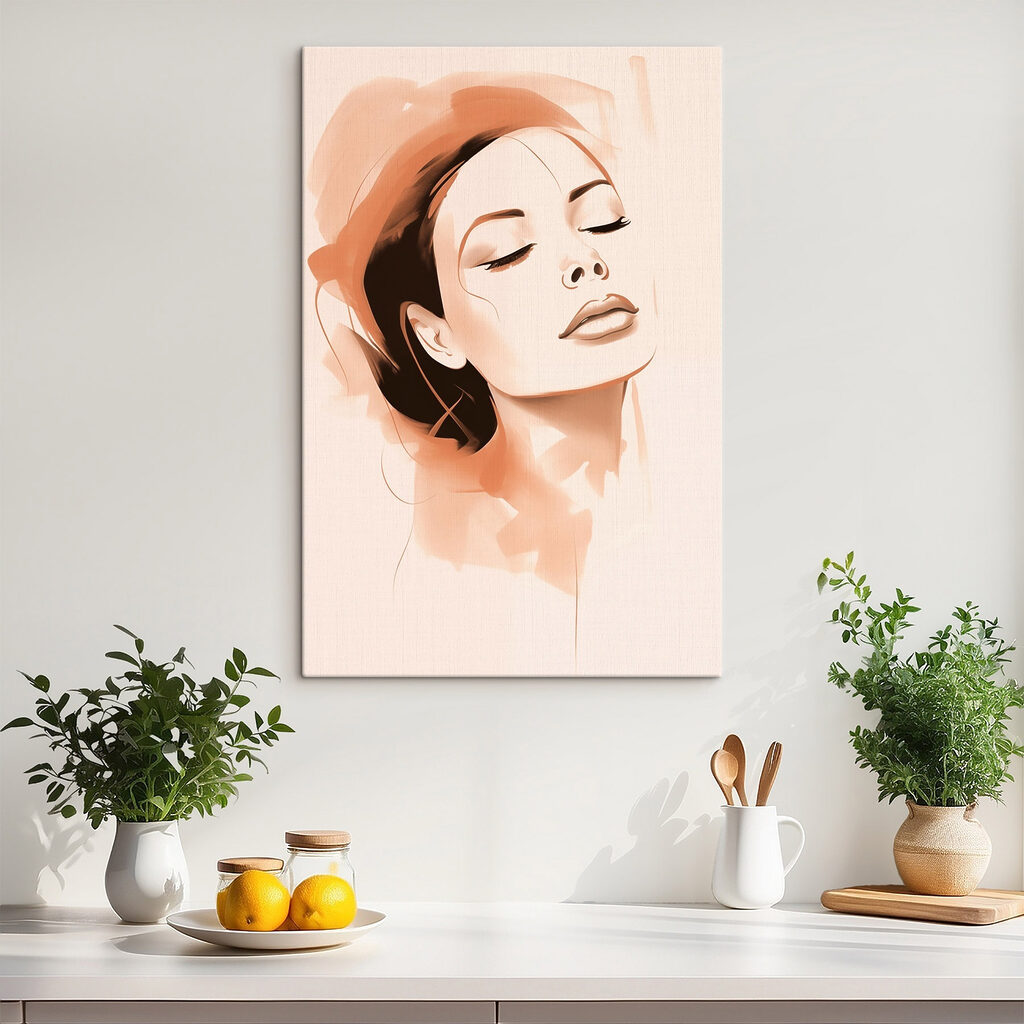 Elegant portrait with serene expression