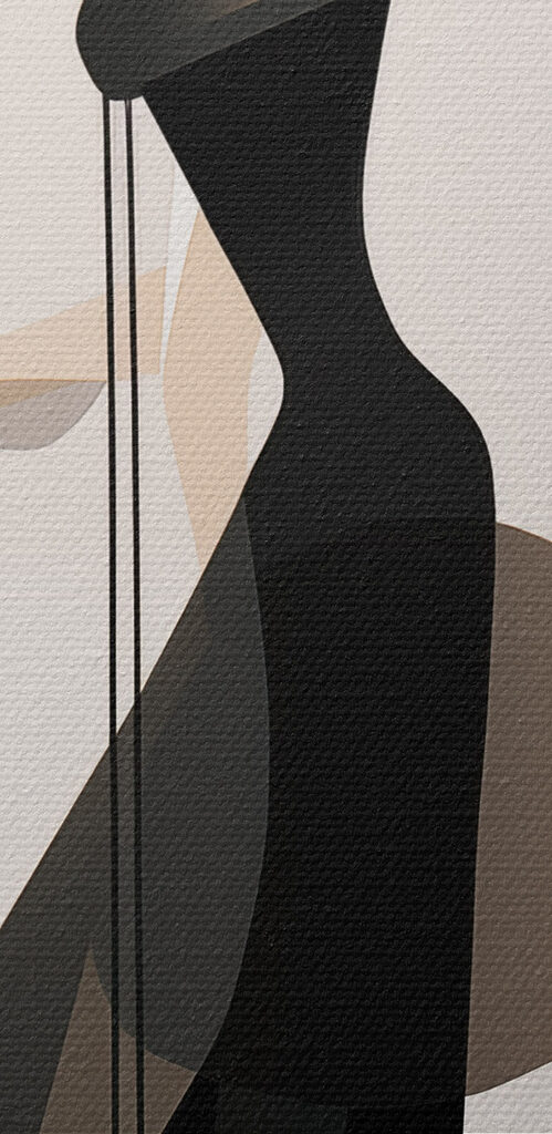 Woman wearing a black dress and white hat