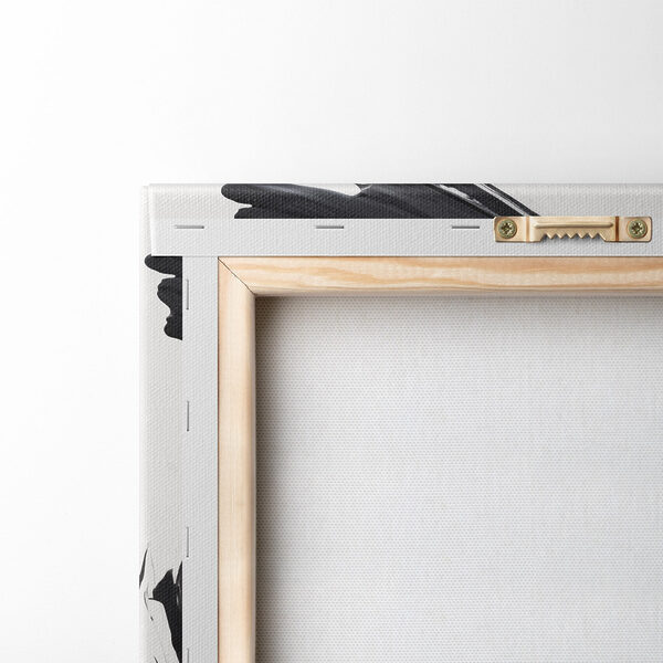 Brushstroke negru pe un fundal alb Brushstroke negru pe un fundal alb