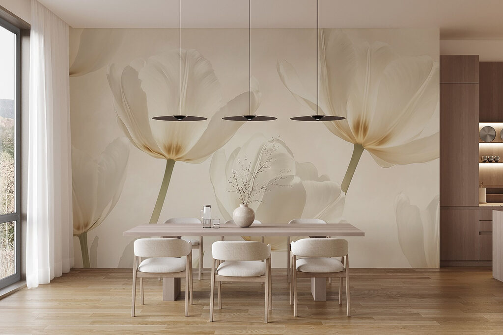 Group of white flowers Group of white flowers