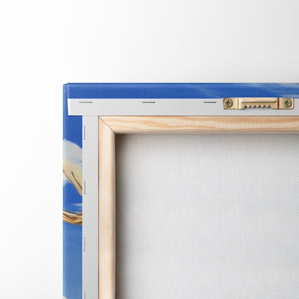 Painting of wheat in a field