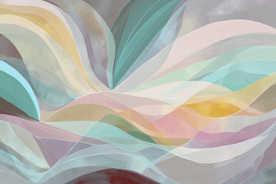 Fototapet Linii spiralate colorate - imagine 4