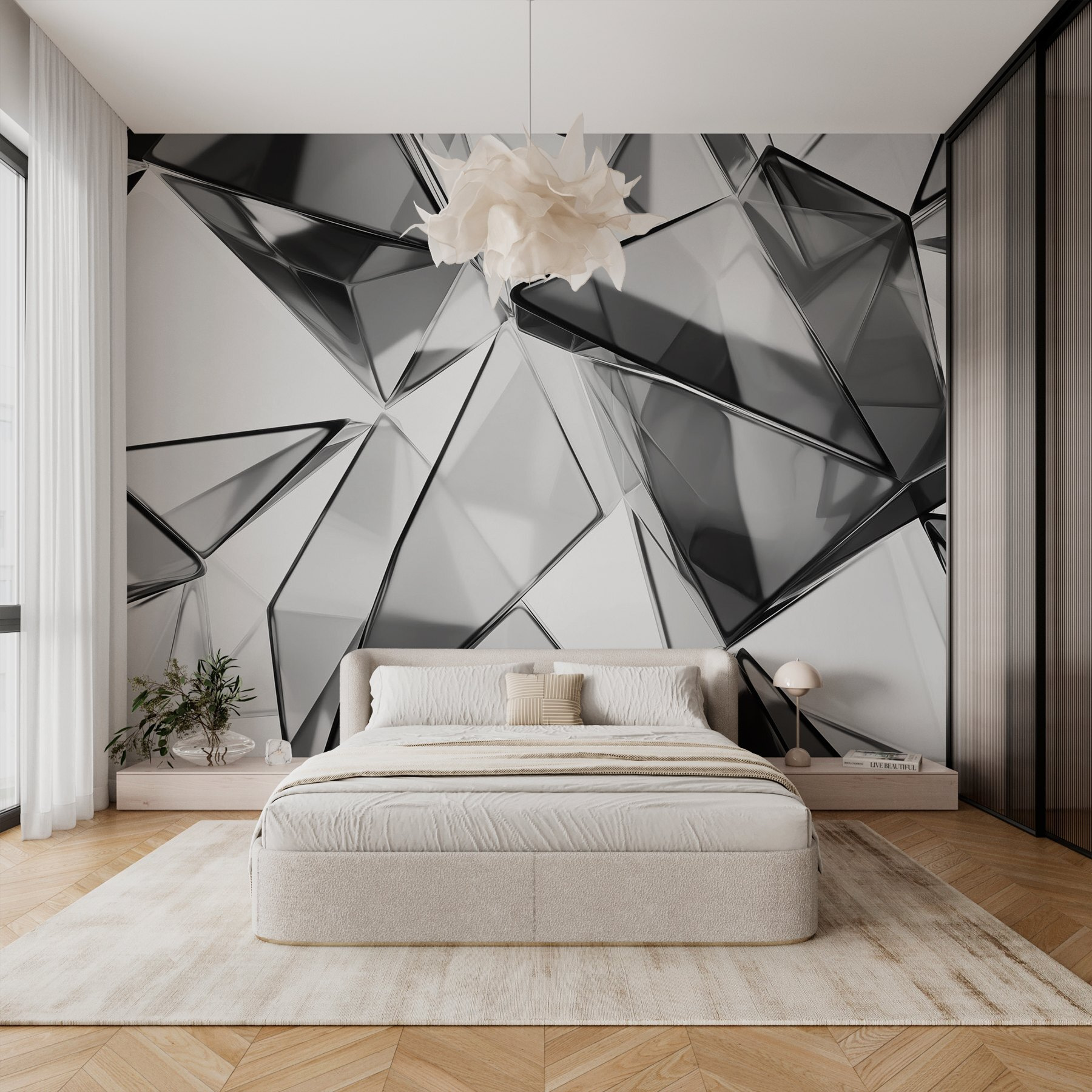 Group of glass triangles