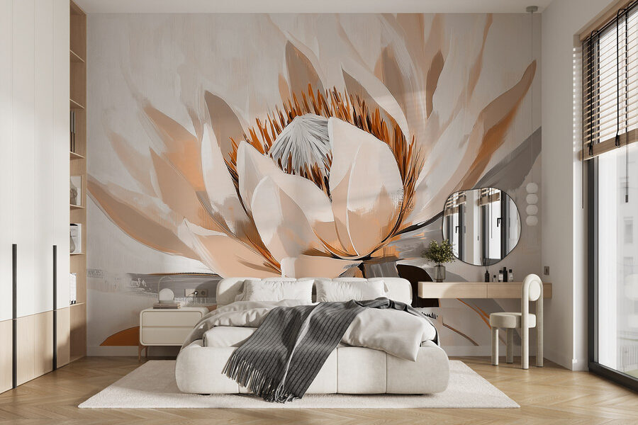 Lotus elegant în nuanțe delicate.