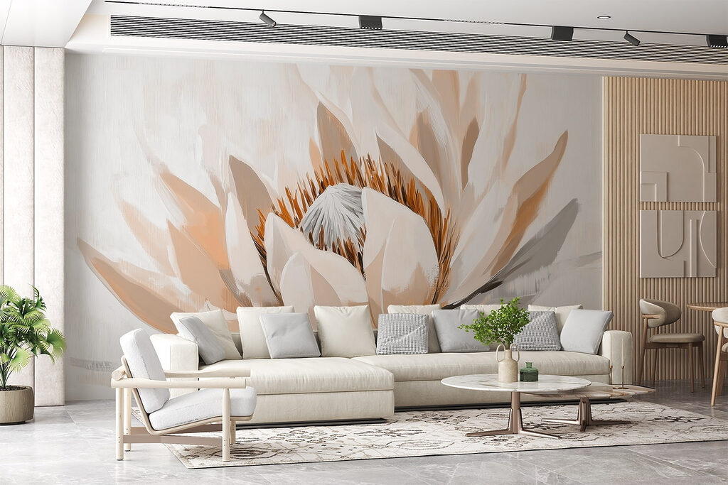 Elegant lotus in soft hues