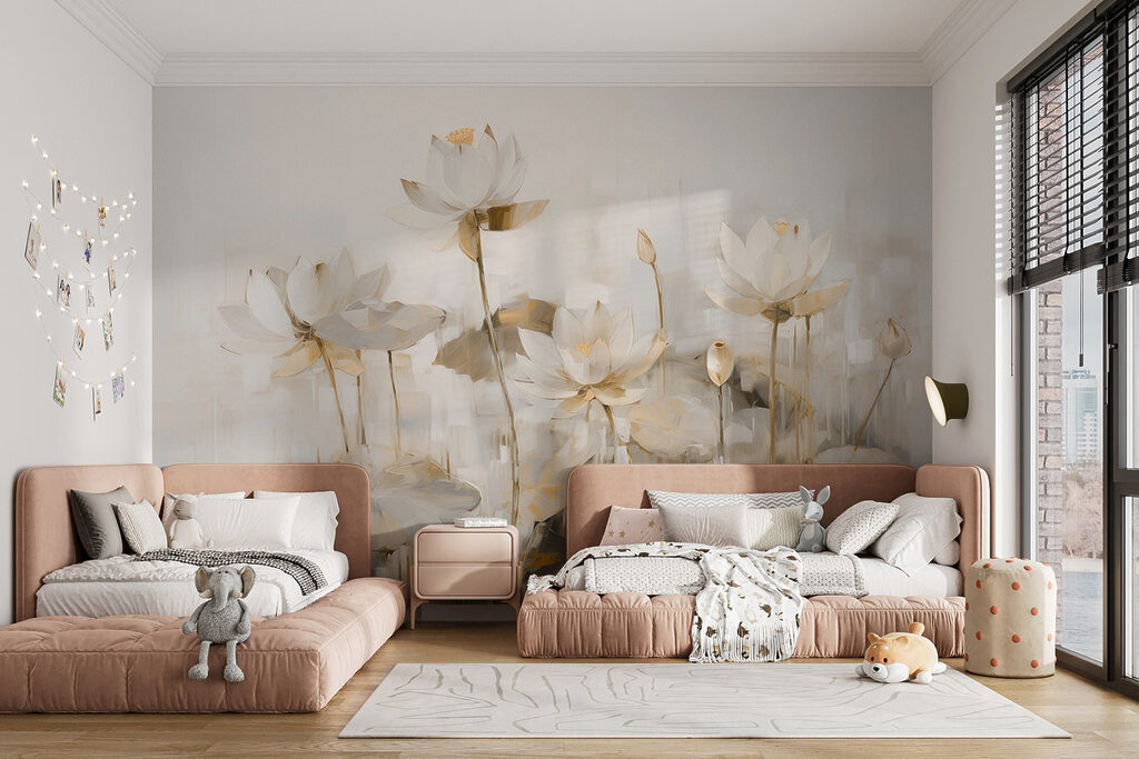 Painting of white flowers