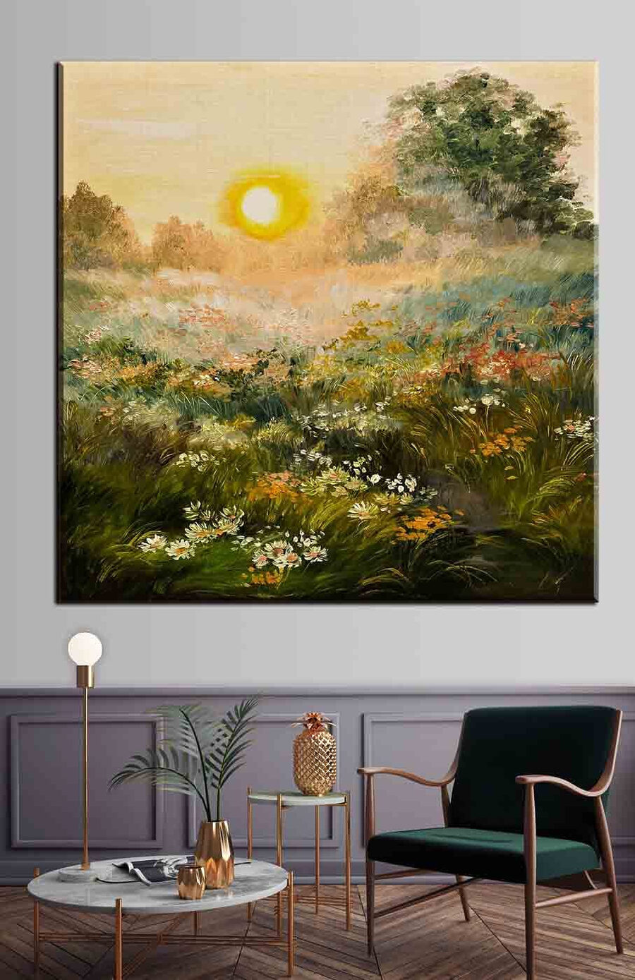 Pictura unui câmp de flori Pictura unui câmp de flori