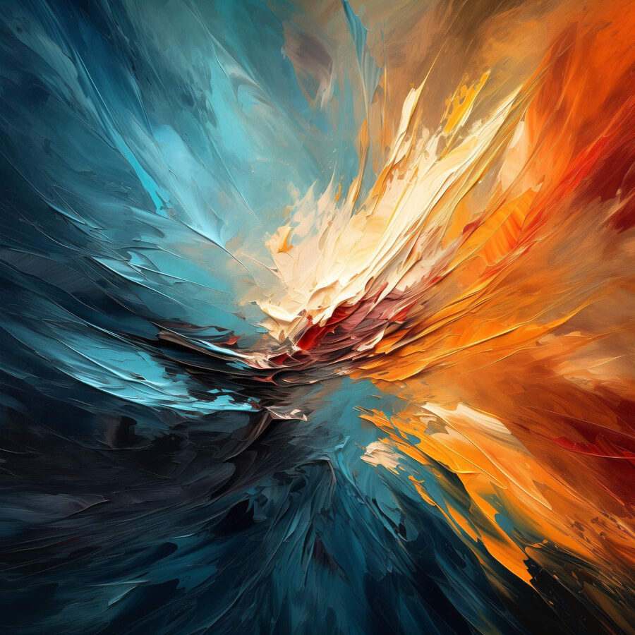 Pictura colorată a unui vârtej Pictura colorată a unui vârtej