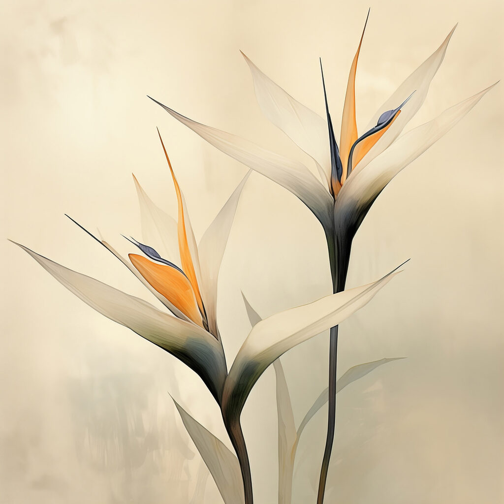 Delicate blooms in soft hues