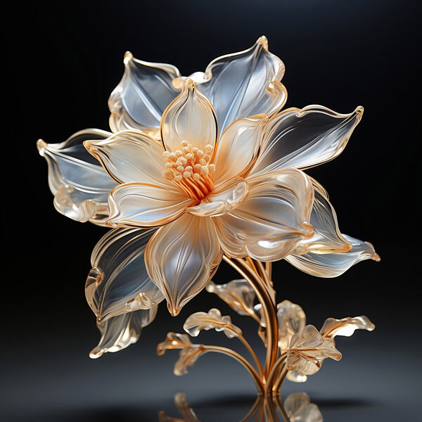 Floare delicată în design elegant Floare delicată în design elegant