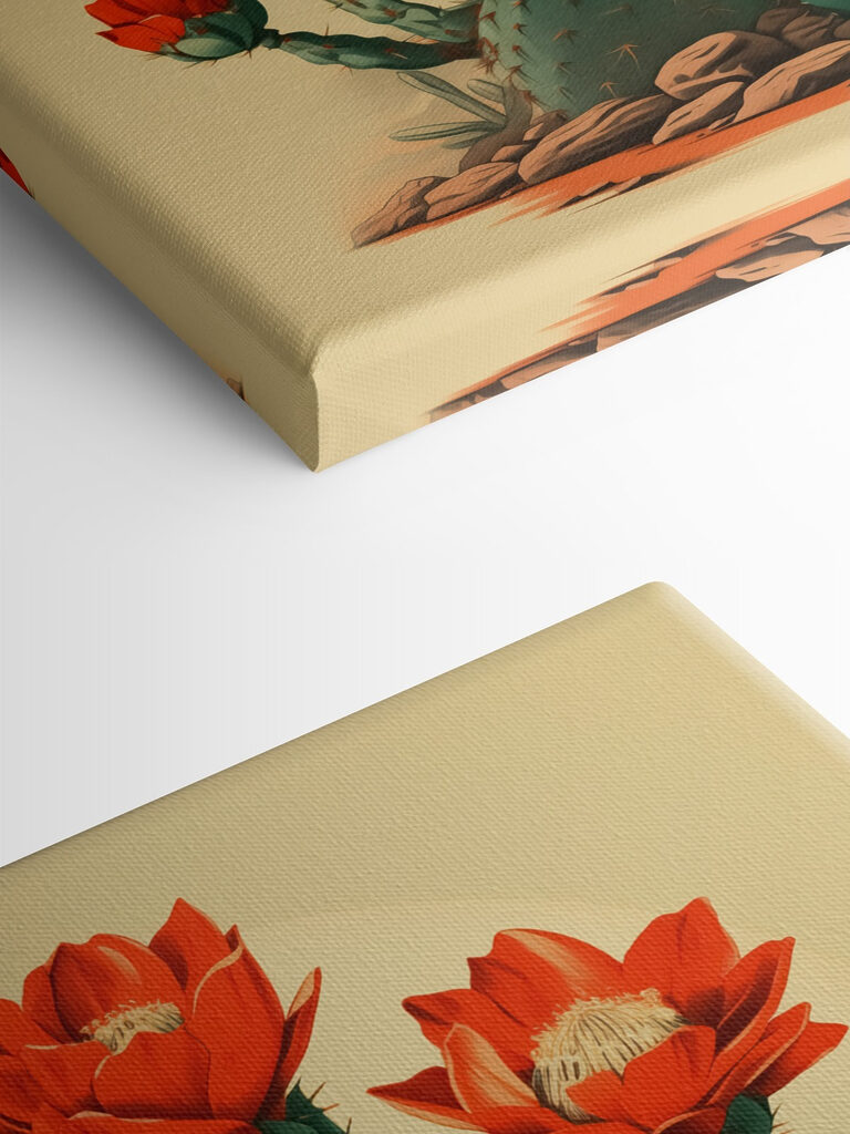 Cactus with red flowers