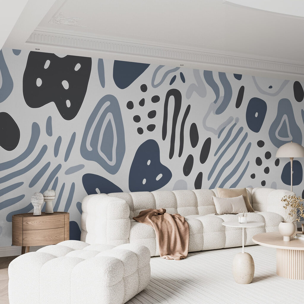 Pattern of different shapes and colors