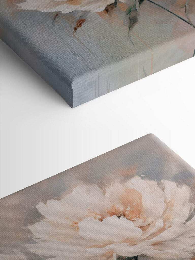 Painting of white flowers