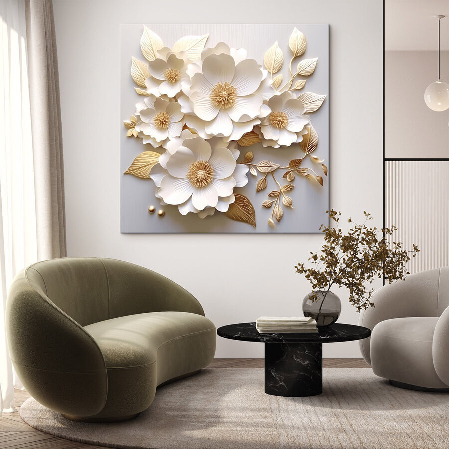 Aranjament floral elegant în tonuri moi