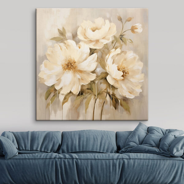 Tablouri Pictura de flori pe un perete