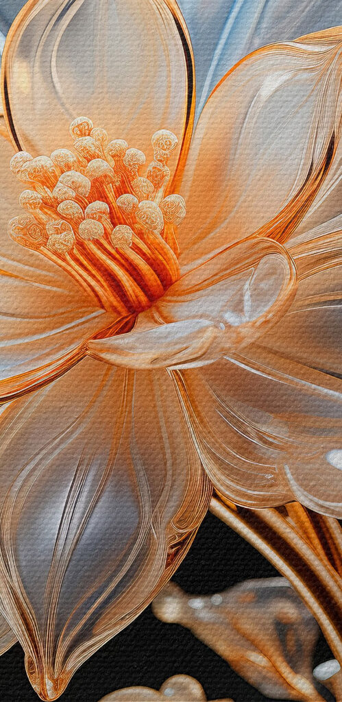 Delicate flower in elegant design Delicate flower in elegant design