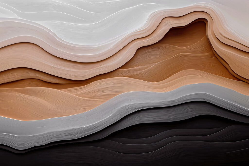 Soft waves of textured colors