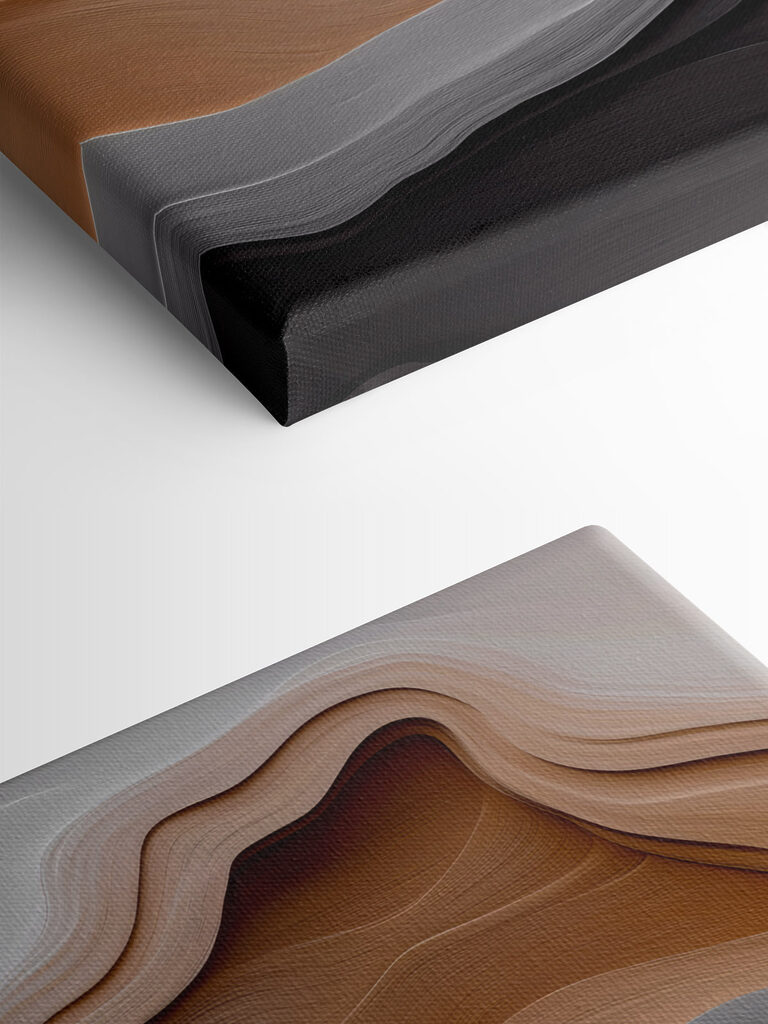 Soft waves of textured colors