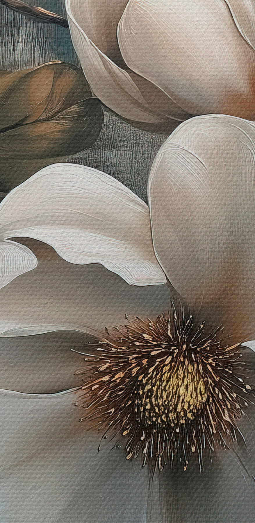 Pictura de flori albe