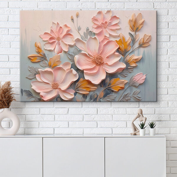 Pictura de flori și frunze Pictura de flori și frunze
