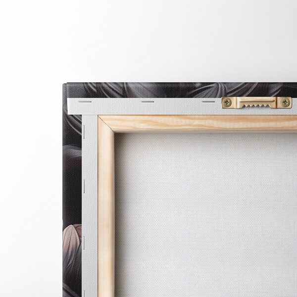 Blooming beauty against a dark backdrop