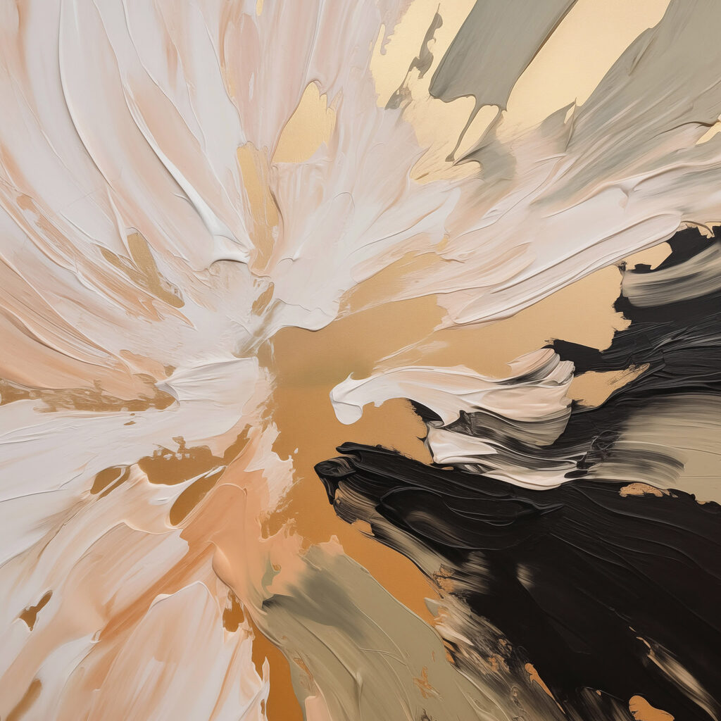 Abstract strokes in muted tones