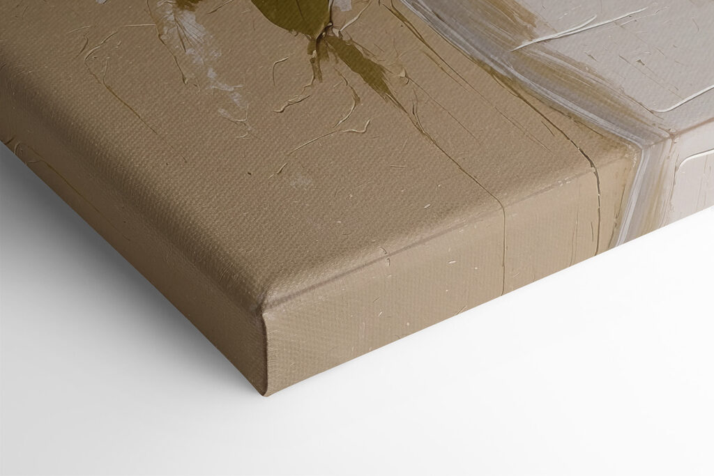 A painting of flowers in a vase