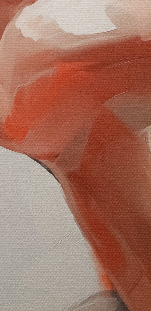 Painting of a woman's face Painting of a woman's face