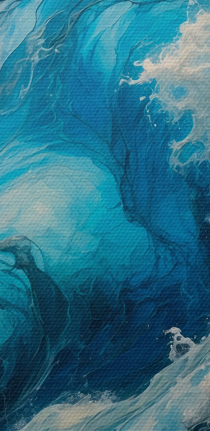 Val mare în ocean