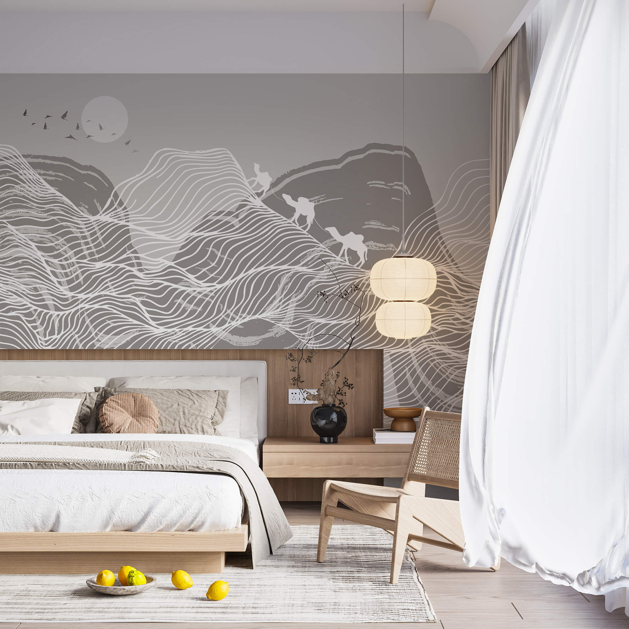 Linii albe pe un fundal gri