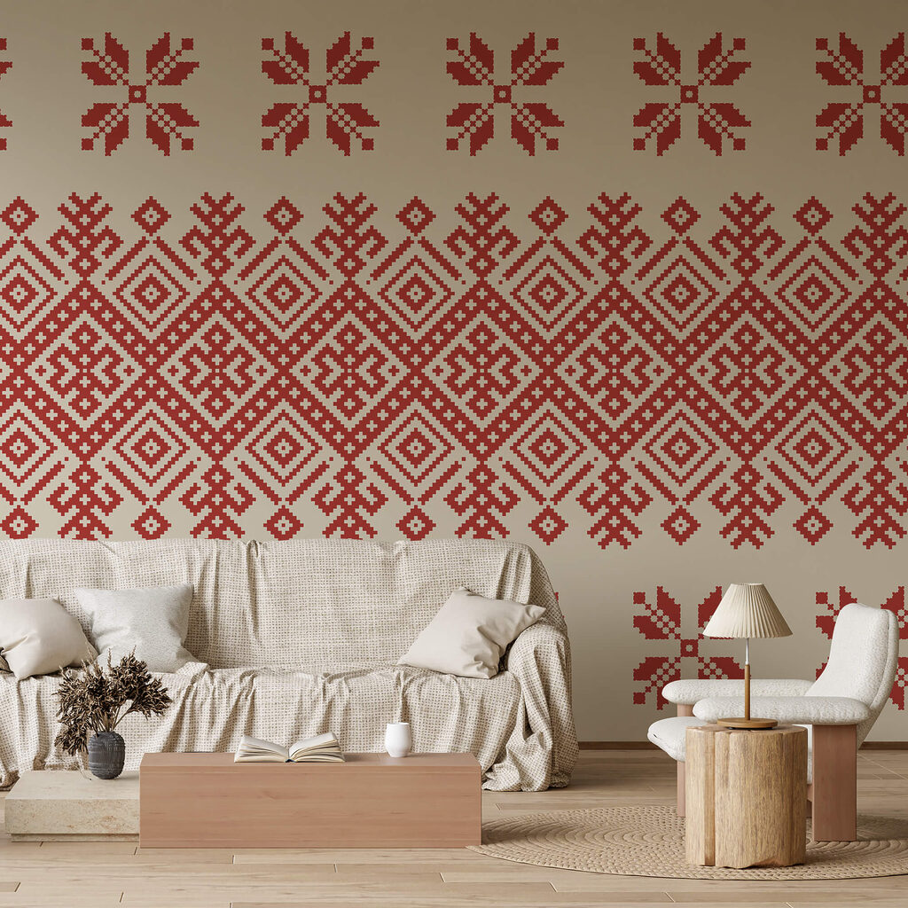 Model roșu și alb Model roșu și alb