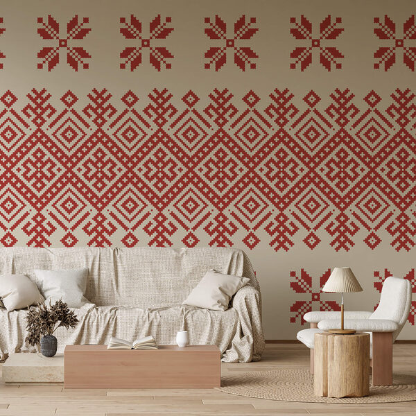 Model roșu și alb Model roșu și alb