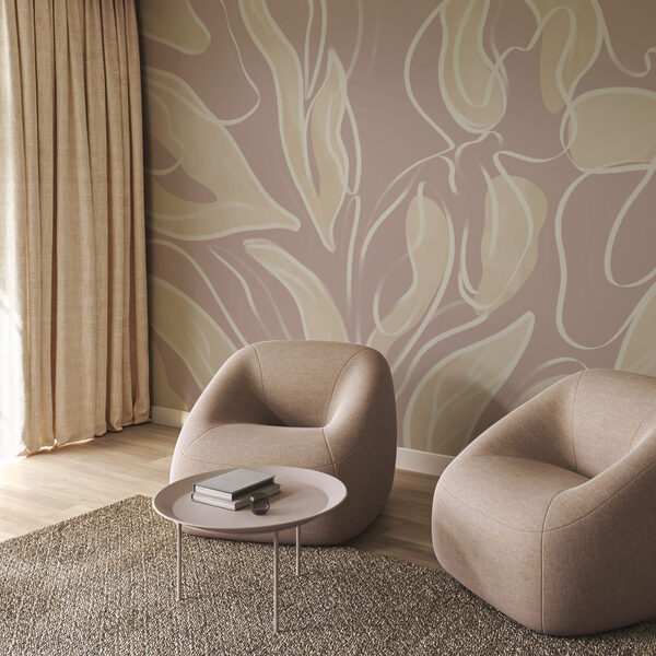Design cu model de frunze inspirat din natură. Design cu model de frunze inspirat din natură.