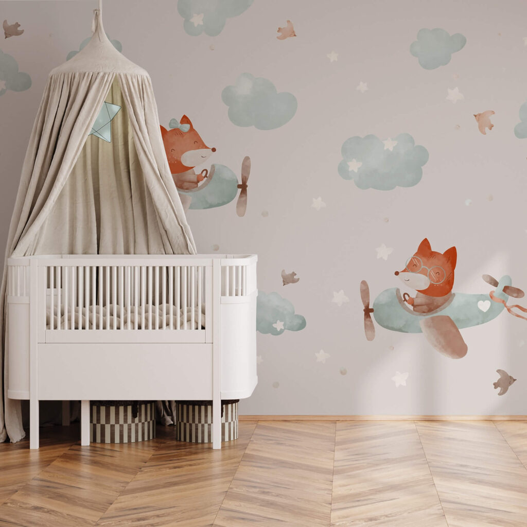 Model de vulpi care zboară pe avioane