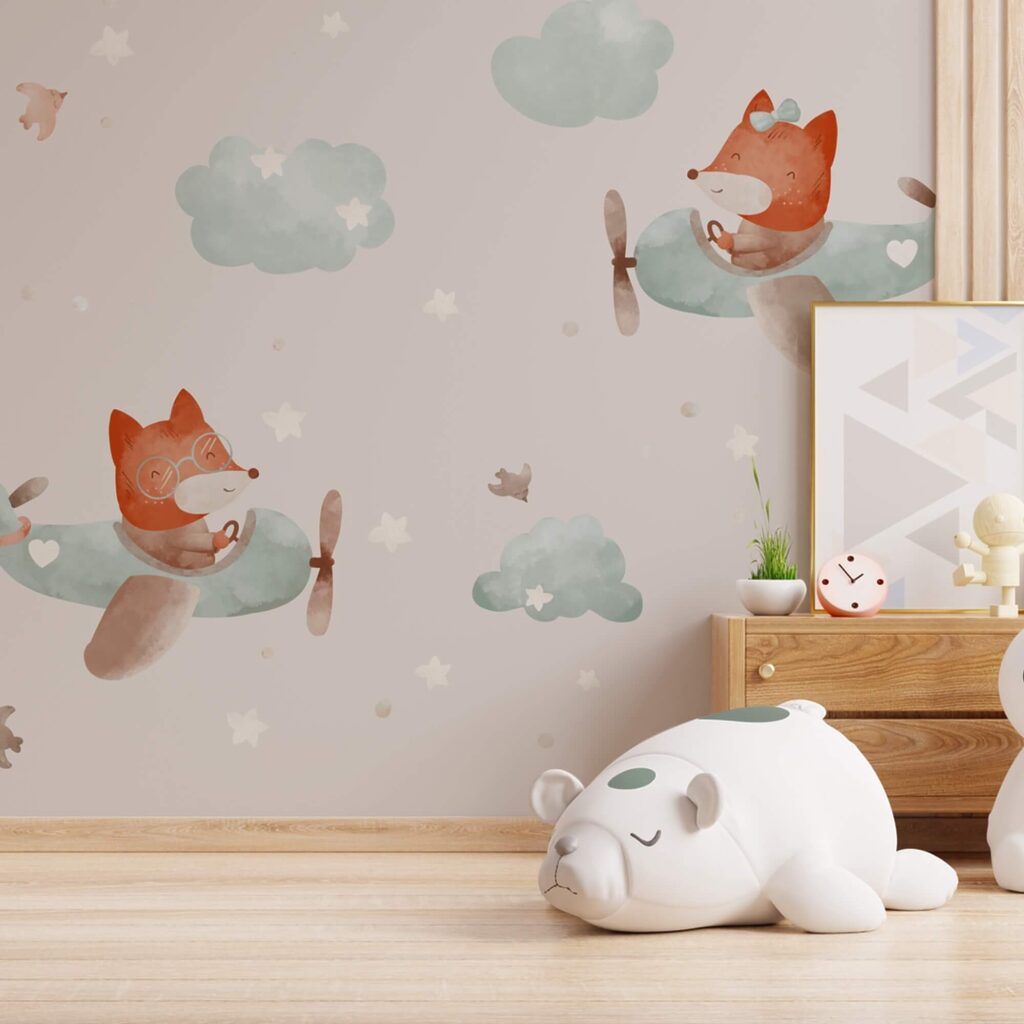 Model de vulpi care zboară pe avioane