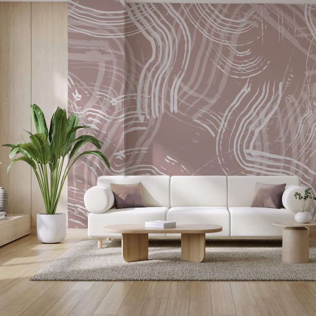 Linii albe pe un fundal roz