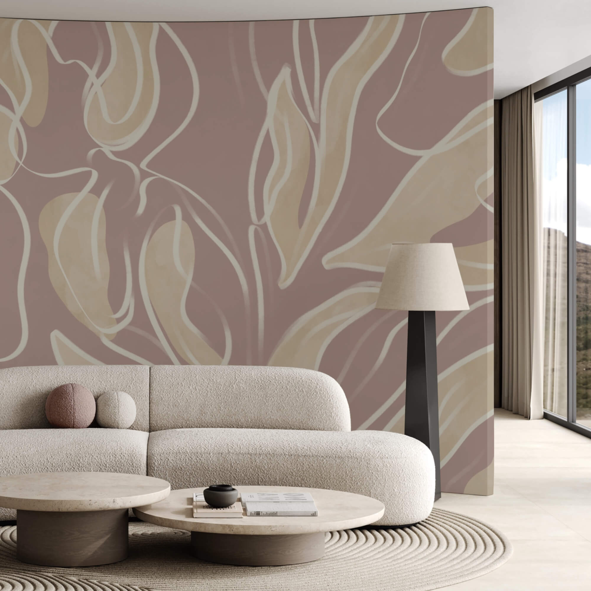 Design cu model de frunze inspirat din natură