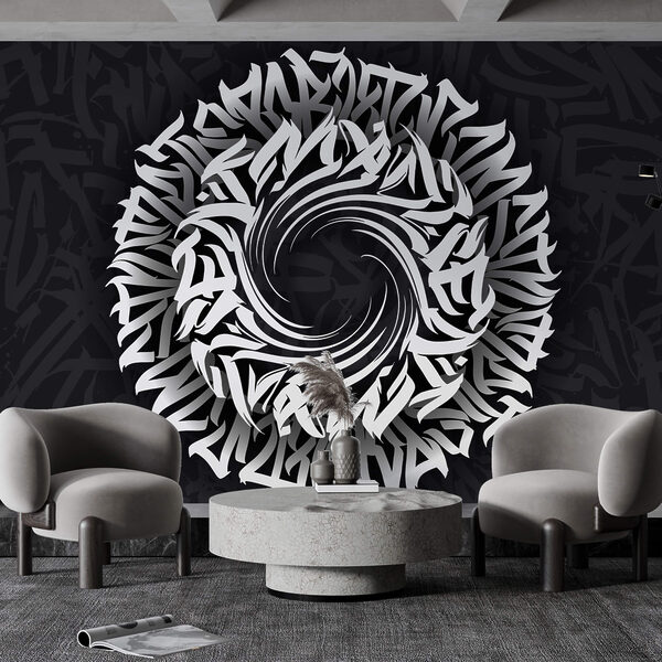Model circular cu litere în el Model circular cu litere în el