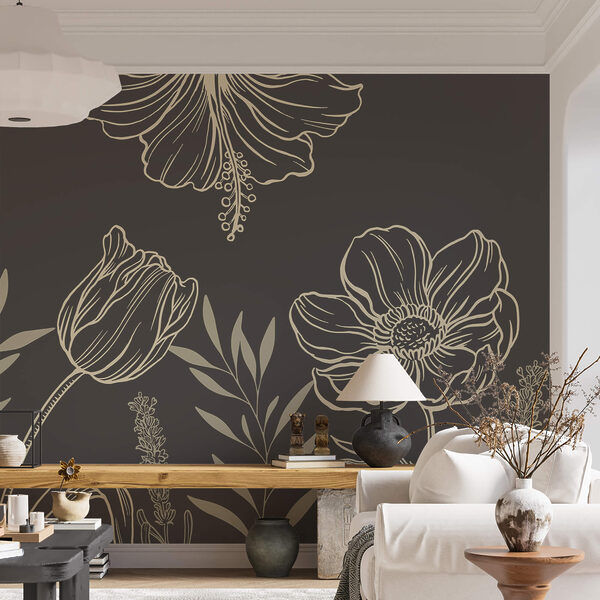 Delicate florale linie art design Delicate florale linie art design