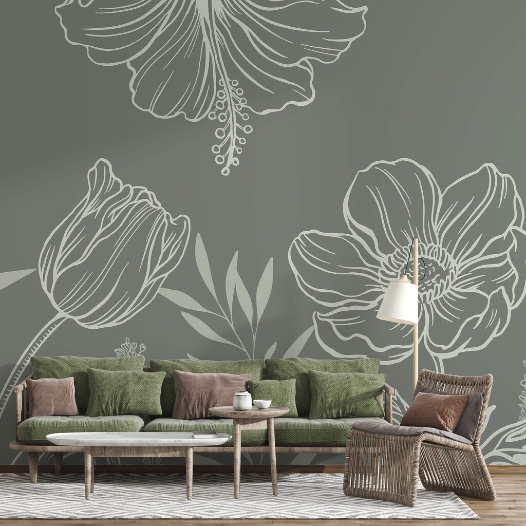 Flori moi pe un fundal discret Flori moi pe un fundal discret