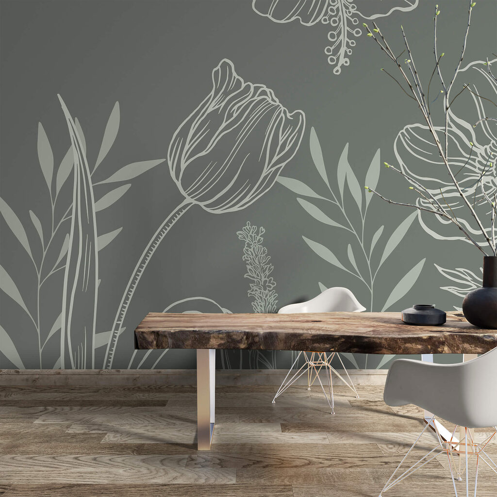 Flori moi pe un fundal discret Flori moi pe un fundal discret