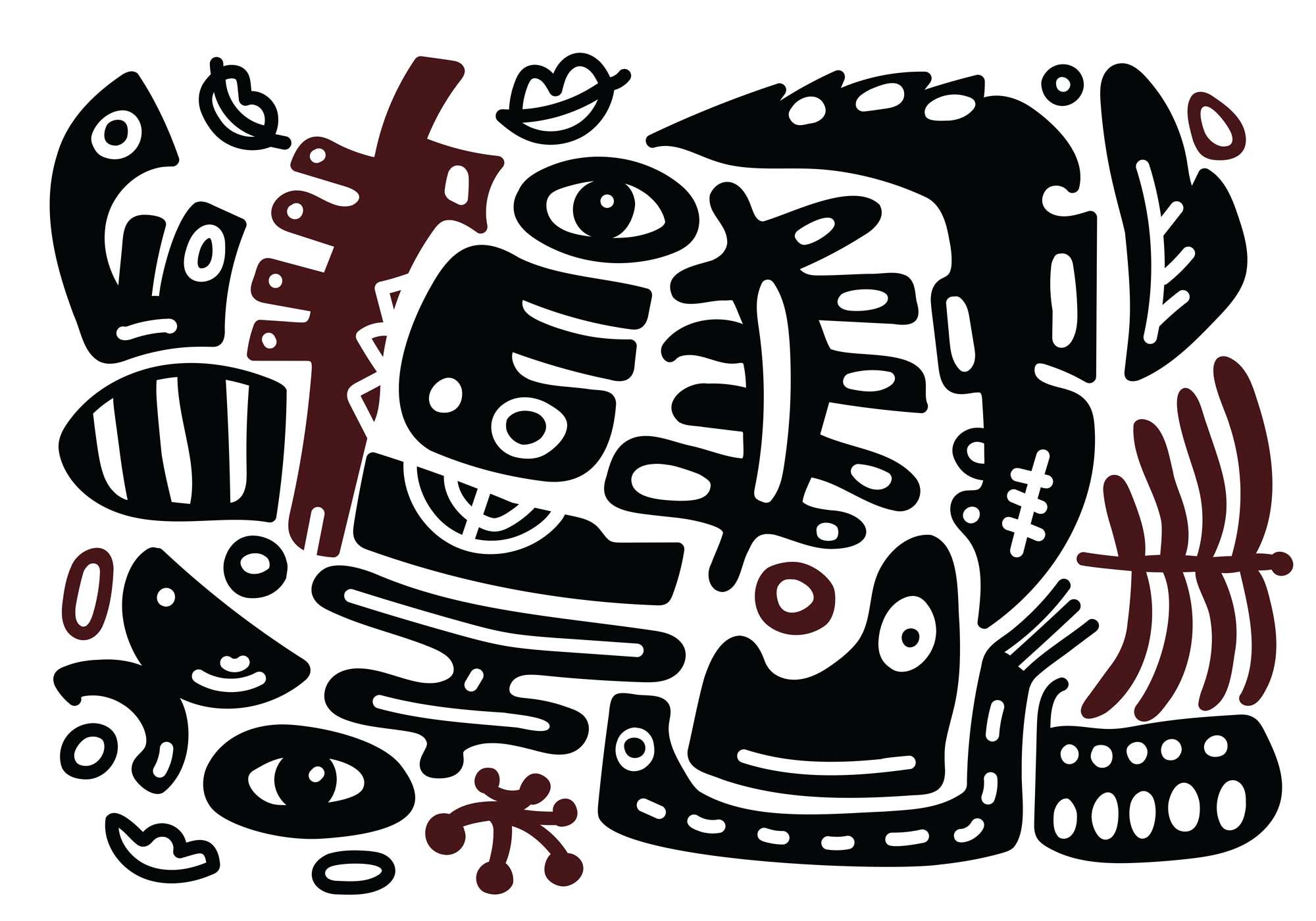 Black and white art Black and white art