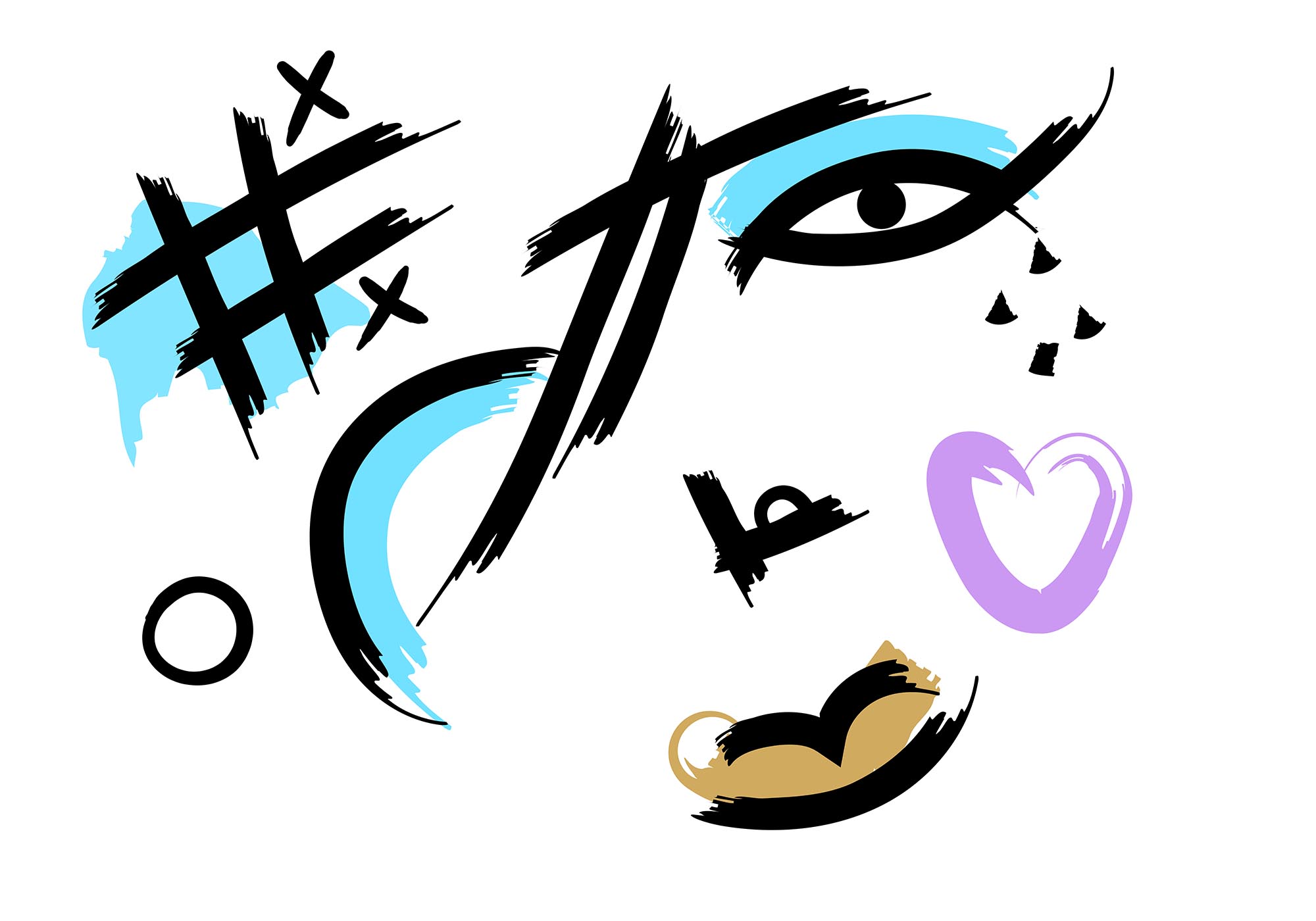 Artistic expression in vibrant strokes