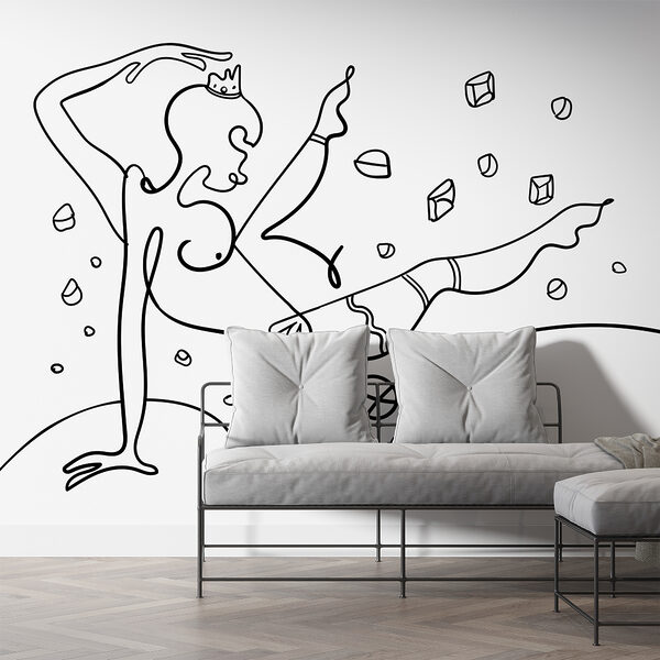 Desenul unei femei care dansează Desenul unei femei care dansează