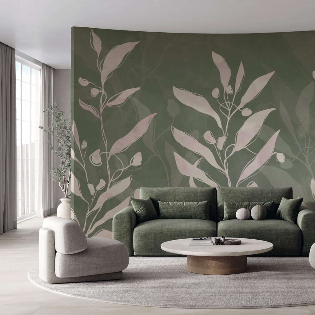 Frunze delicate pe un fundal atenuat