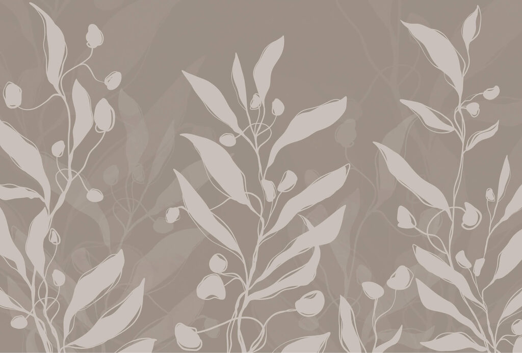Design botanic moale pe un fundal neutru Design botanic moale pe un fundal neutru