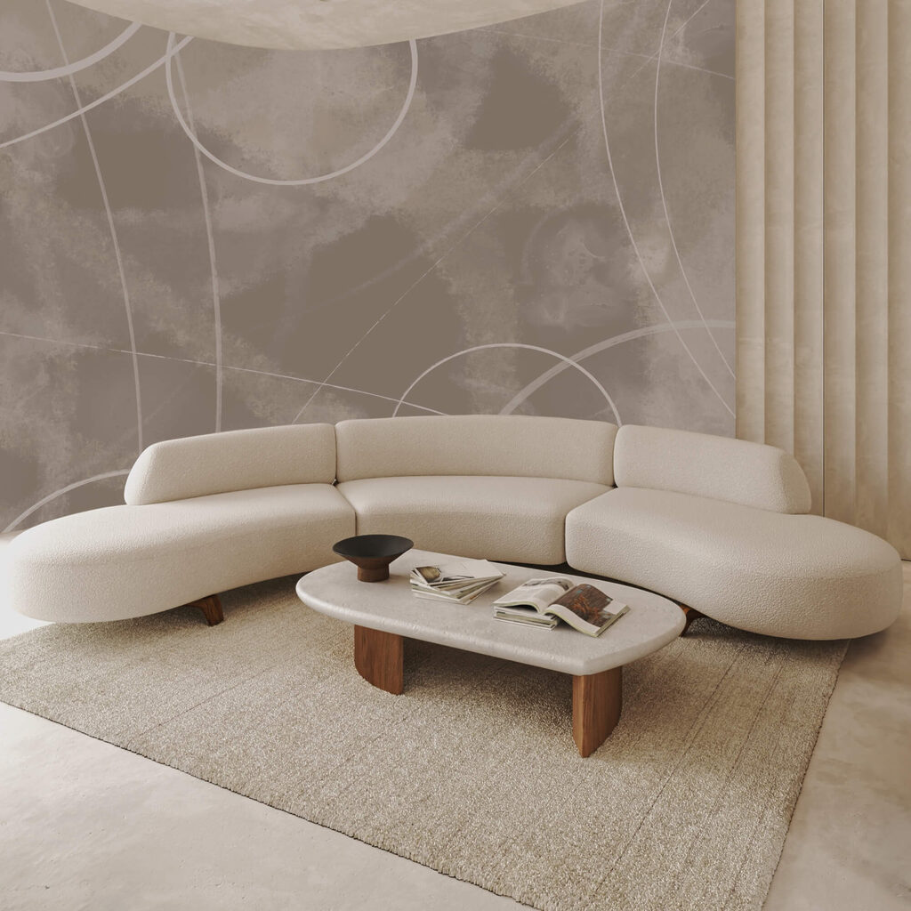 Fundal maro cu linii și cercuri albe