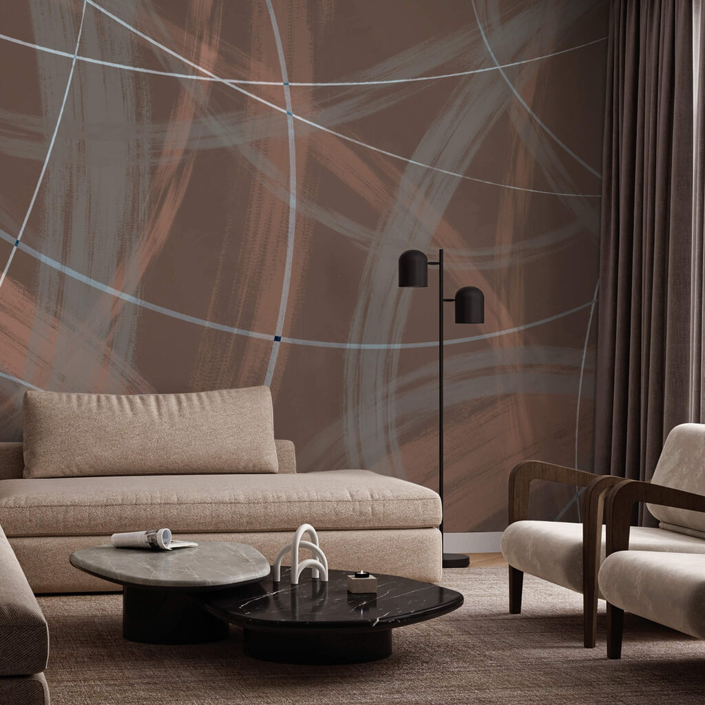 Fundal maro și alb cu linii și cercuri Fundal maro și alb cu linii și cercuri