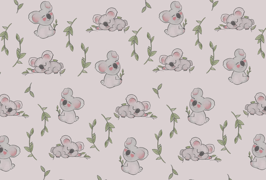 Model de koala și frunze
